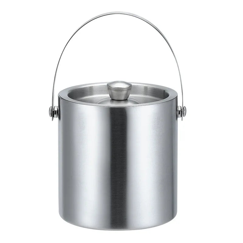 Custom Logo 1.5L Stainless Steel Metallic Bottle Champagne Cooler Ice Buckets for Restaurant