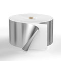 Mentalised Sliver or Gold Jumbo Roll Thermal Transfer Label Semi Gloss Art Paper with 58gsm White Glassine Raw Material Label