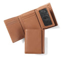 Manufacturer Wholesale RFID Designer Wallets With Removable ID Card Holder Genuine Leather Trifold ID Credit Card Case