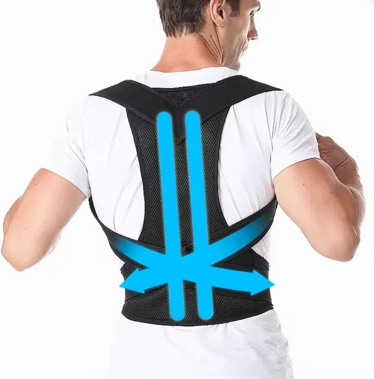 Unisex Adjustable Back Trainer Posture Corrector Back Posture Brace Clavicle Support Stop Slouching and Hunching