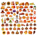 Lovely Autumn Day Harvest Thanksgiving Holiday Orange Cereal Pumpkin Turkey Iron on Garment Accessories Patch Embroidery