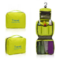 Customized Logo Waterproof Zipper Toiletry Cosmetic Bag Multi-Fuctional Travel Makeup Organizer Hanging Folding Toiletry Bag