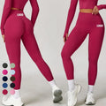 Custom Logo Yoga Pants Women Workout Gym Fitness Clothing Scrunch Butt Leggings Tummy Control Non See Through Yoga Leggings