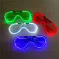 Flashing LED Glasses Multi Color Slotted Shutter Light up Glasses Party Favor