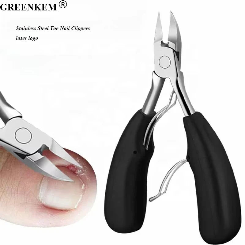 1 Pcs Colors PP Glue Handle Double Spring Fingernail Thick Nails Ingrown Toenails Stainless Steel Toe Nail Clippers