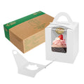 Hot-Sale Cupcake Boxes Individual Single Cupcake Gift Boxes with Window Inserts Handlecupcake Boxes for Wedding