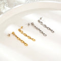 Wholesale Custom Stainless Steel Jewelry 18K Gold Plated Coffee Bean Earrings Women Jewelry Bijoux En Acier Inoxydable
