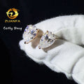 Classic Women Earrings Pear Cut Silver Gold Rose Gold Ice Out 925 Sterling Silver D VVS Moissanite Earrings Ready to Ship