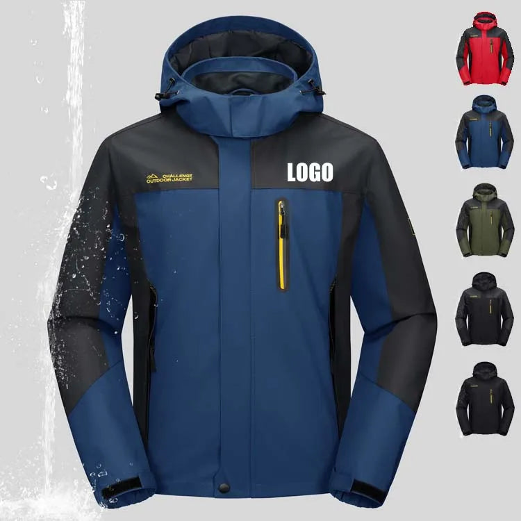 Custom logo Waterproof Windbreaker Jacket Outdoor Jackets Men Rain Coat Waterproof for Men Rain Jacket