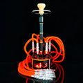 BGFHOOKAH 60CM Tall Shisha Party Set 6 Hose Hookah With 6 Pipe LED Light