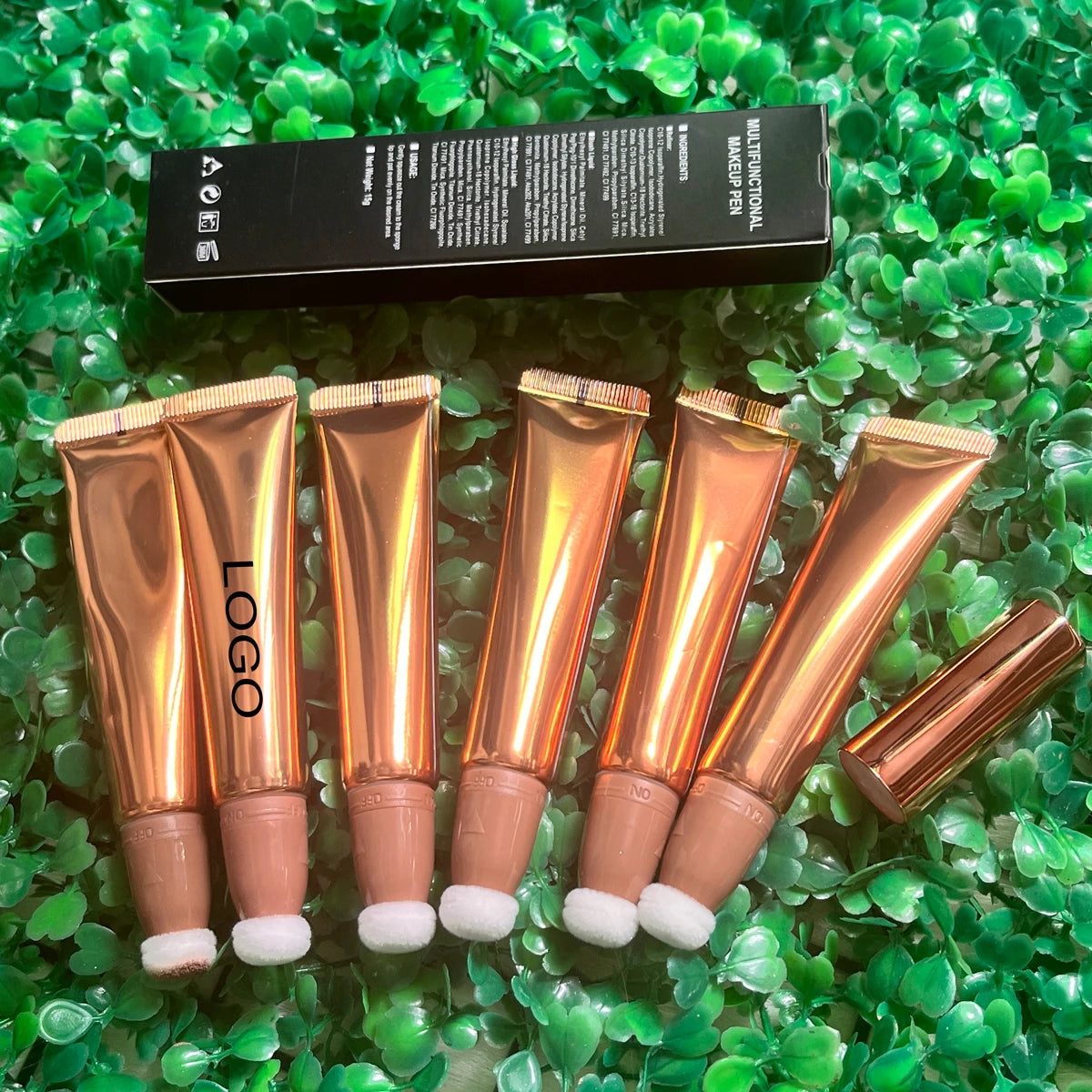 Pigmented Mineral Liquid Highlighter Pencil Waterproof Long Lasting Face Highlight Makeup 6 Colors 3-Year Shelf Life Custom Logo