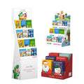 Customized Magazine Folding Pocket Book Cardboard Book Paperboard Pos Display Floor Stand for Books