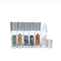 Gift Set 10ml Natural Gemstone Glass Body Perfume Essential Oil Roll on Roller for Bottle Screen Printed Recyclable