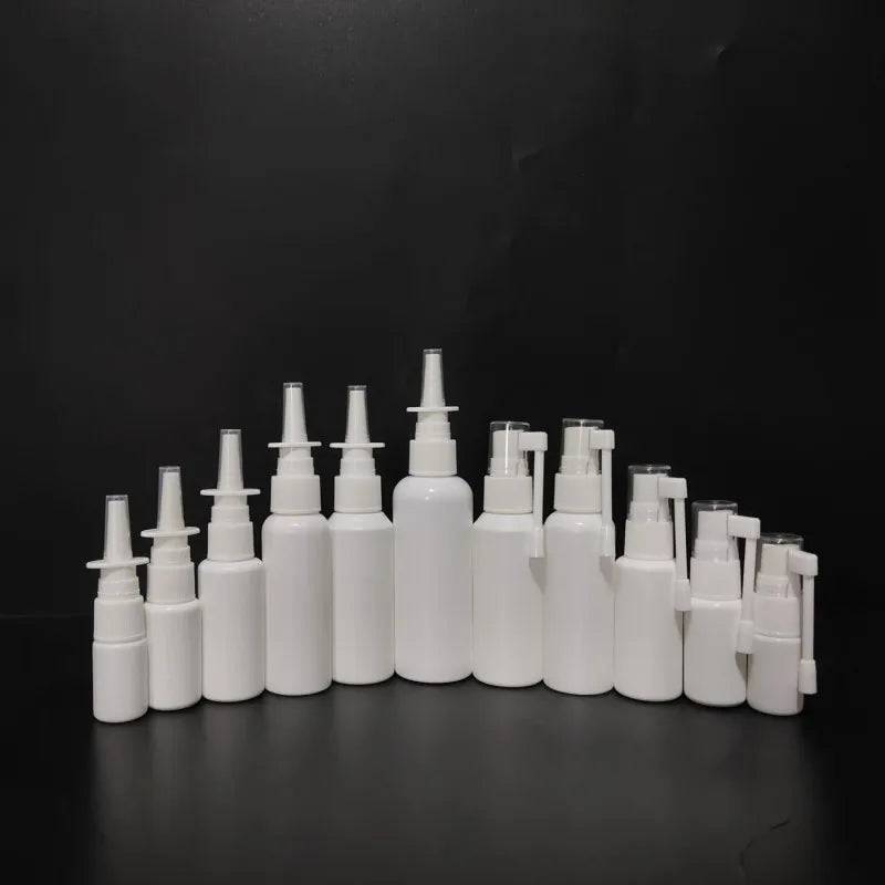 Free Sample 10ml  White Pet Hdpe Plastic Nasal Spray Bottle