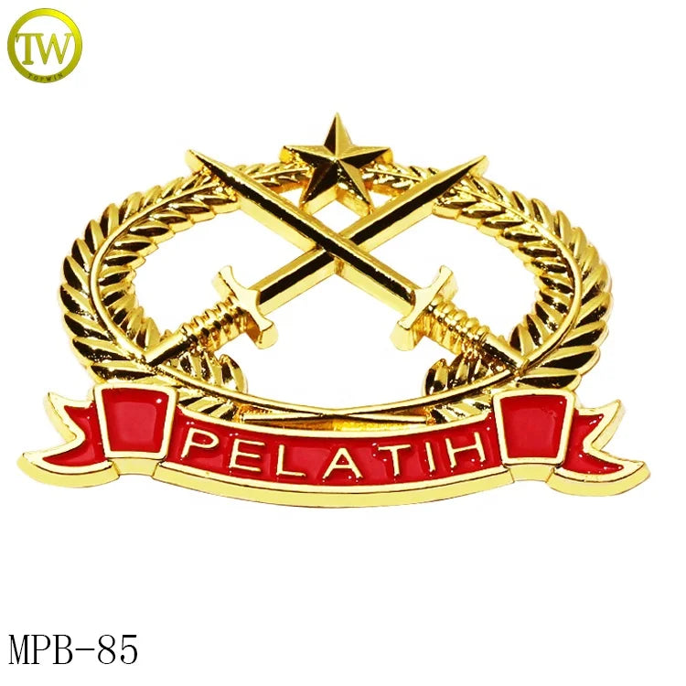 Custom Shape Enamel logo Button Label Wholesale Clothing butterfly Clasp Pin Badge Tags for Coat