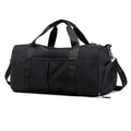 Custom Heavy Duty Large Travel Duffel Bag Fashionable Black Nylon Polyester Zipper Waterproof Sports Gym Bag Men Features Custom