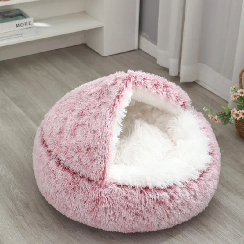 Luxury Colorful Round Half-Pack Cat Bed Mat Soft Comfortable PP Carton Cat Bed Fashion Design Cat Beds