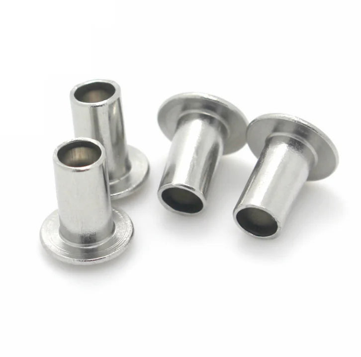 304/316 Stainless Steel Oval Half Round Head Semi Hollow Tubular Rivets