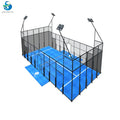 Padel Ball Court Steel Tempered Glass 10x20m Easy Install Outdoor Sports Flooring 3 Year Warranty