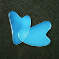 Professional Natural Healing Stone Opalite Heart Facial Gua Sha Board for Facial Skincare