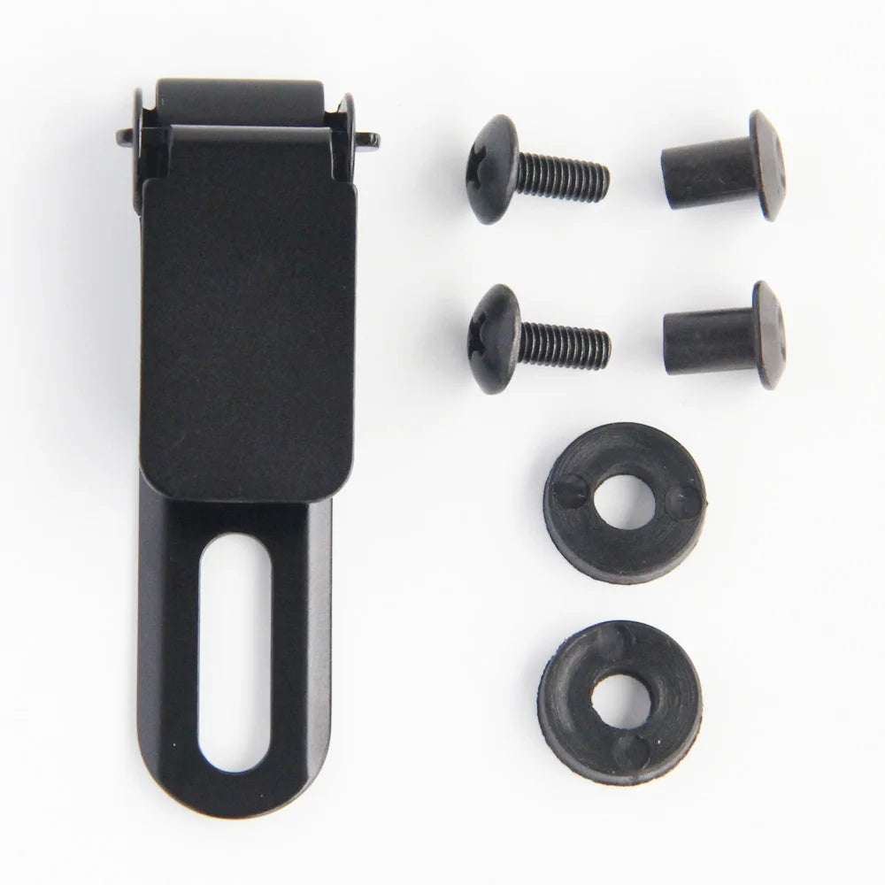 2.2 Slim Clip Stainless Steel Loop Clamp Buckle Belt-Less Carry Tactical IWB Holster Sheath System Mounting Chicago Screw Set