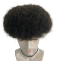 Ready Delivery Afro Curly Natural Remy Human Hair Hairpiece Full Lace Men Hair Piece Toupee