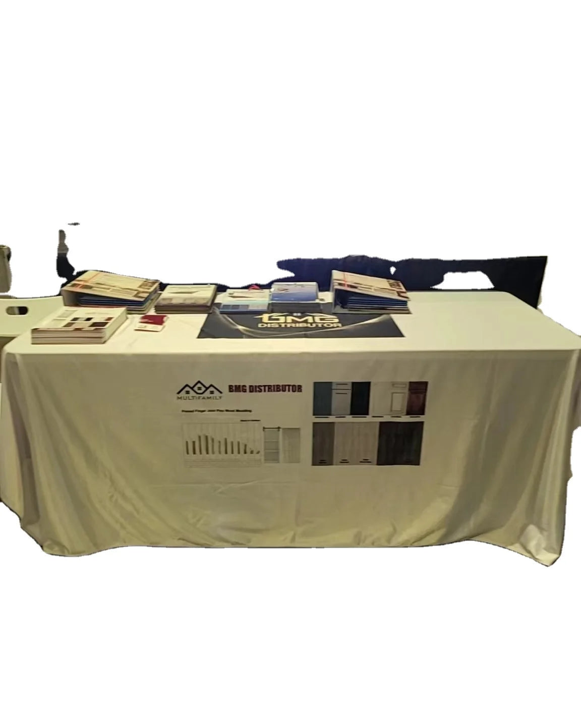 Custom Trade Show Table Cloth Custom Printing Logo Advertising Display Table Cover 4ft 6ft 8ft Outdoor Usage