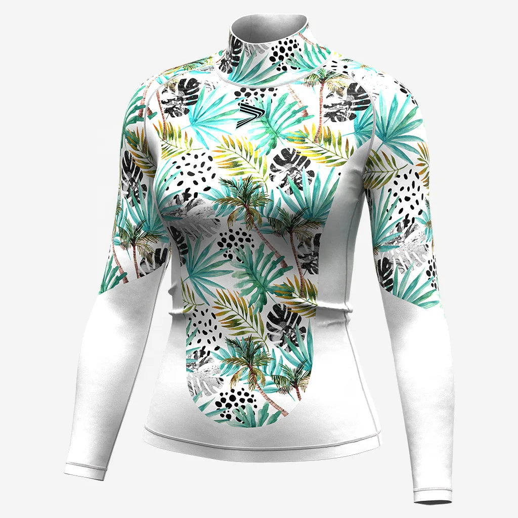 Snsi Ropa Spandex Katoen Nadar Camisetas Water Reinforced Mesh for Women Long Sleeve Rashguard