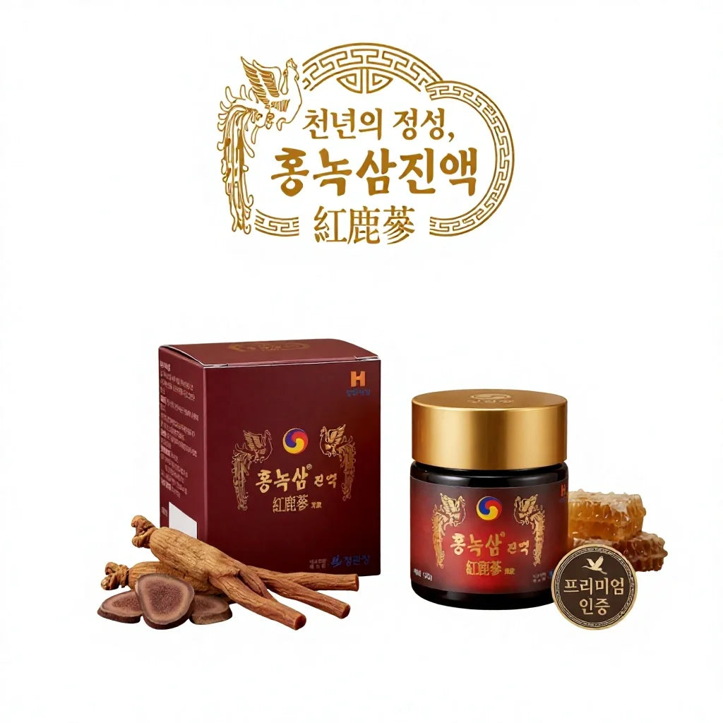 Hongnoksam Immunity Booster Korean Ginseng Honey Jujube Antioxidant Anti-Fatigue Memory Sleep Fermented Red Ginseng Supplement MegaBDM
