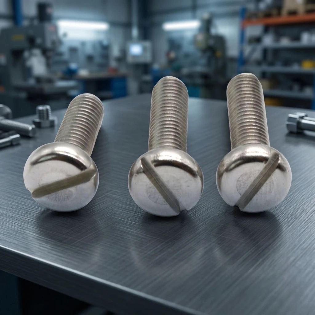 Factory Direct Sales Cylindrical Cheese Head Phillips Screw DIN84 Slotted Oval Head Machine Screws