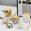 Modern Luxury Single-End Tealight Candlestick Handicrafts Christmas & Easter Decor Home Decorative Hollow-Out Crystal