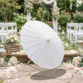 Wholesale White Outdoor Umbrella Manual Control Perfect Souvenir for Wedding Guests in STOCK