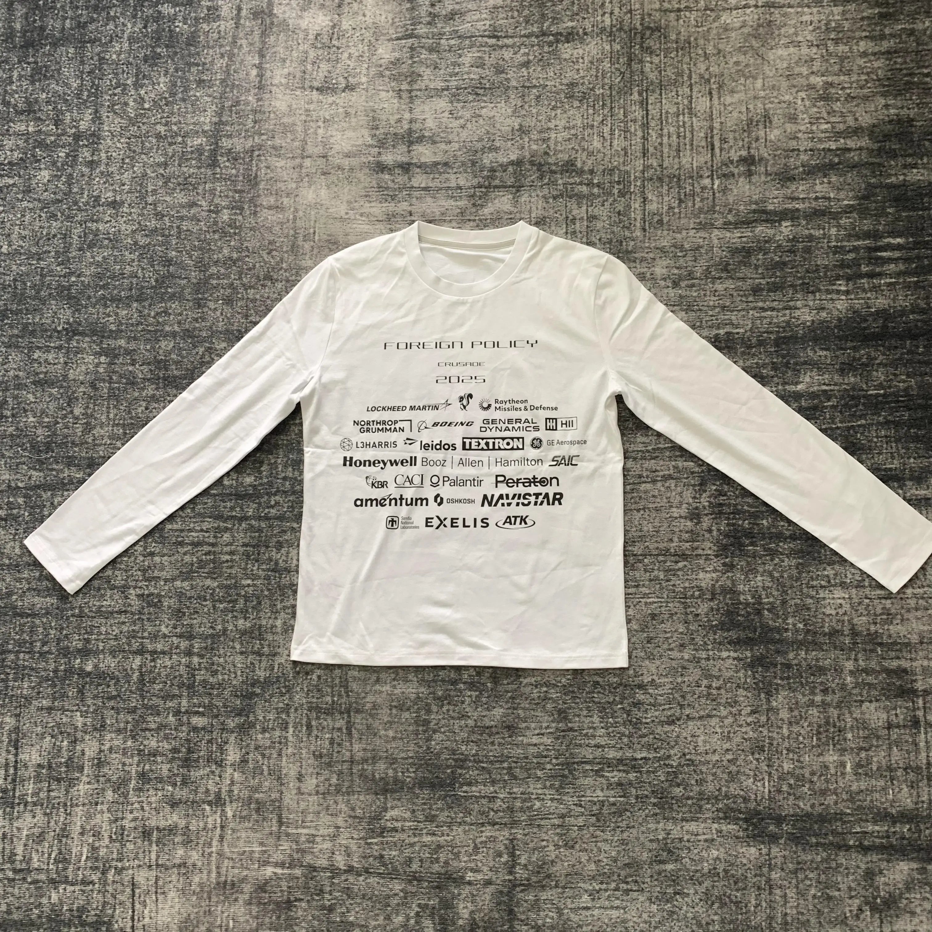 DENIMGUYS Custom Logo Dtg Print Cool Tops Women Street Versatile Slimming Casual Long Sleeve T-shirt for Girls