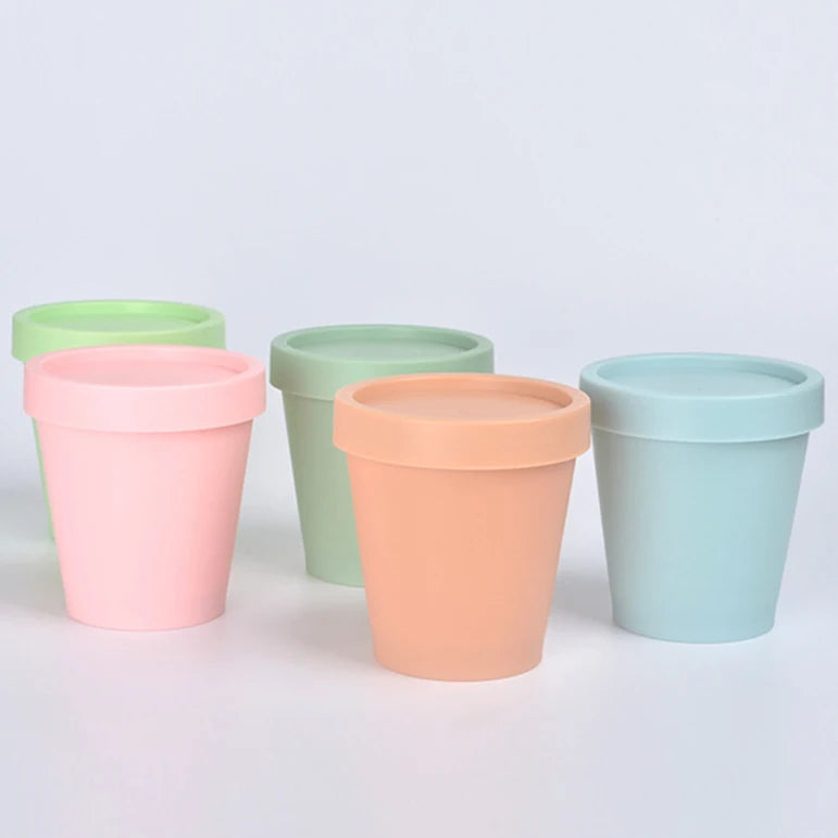 Premium Quality Sock Matt Custom Logo Custom Color Soap Containers 50g 100g 200g 250g Butter Body Scrub Lids Food Grade PP Base