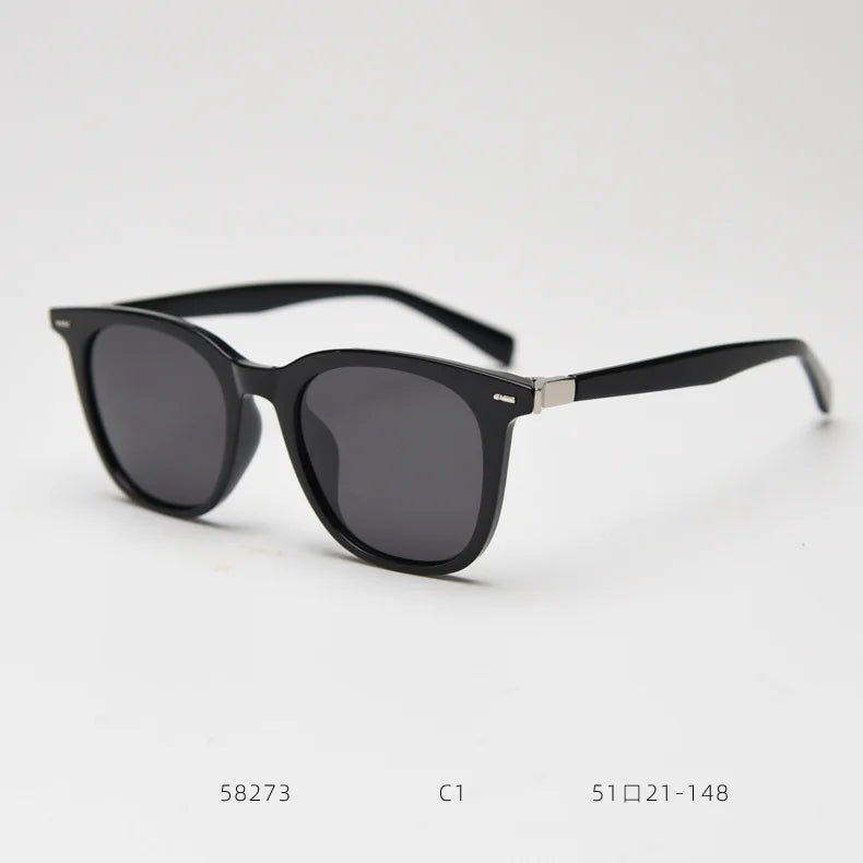 square Frame Sunglasses Polarized Men Acetate Uv400 Tr90 Glasses for Women Black Grey Classic Unisex Summer 2025