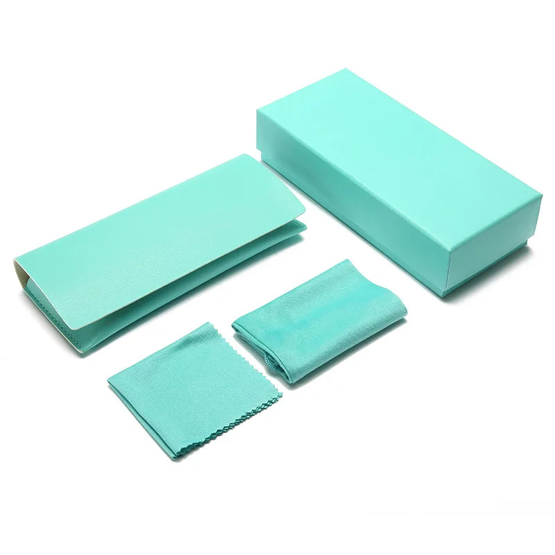 Custom Logo Sunglasses Package Set Box Glasses Case Eyeglasses Container Sunglasses Case Lens Cleaning Cloth Eyewear Storage Bag