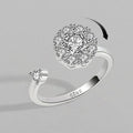 Fashion Silver Rings for Women Fashion White Zircon Stones Ring Anniversary Bridal Wedding Jewelry