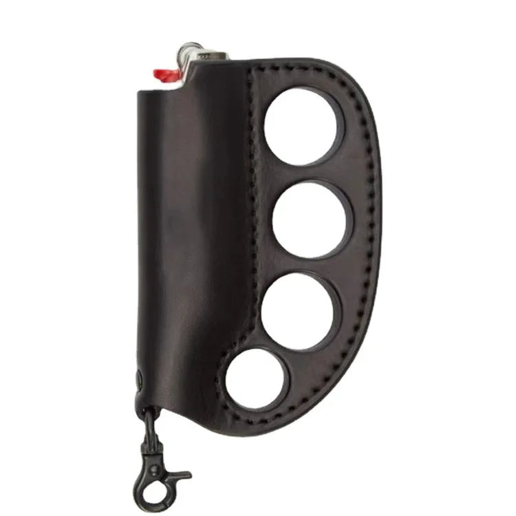 Cowhide Leather Cigarette Lighter Case Camping BBQ Lighter Cover Other Camping & Hiking Products for Bicce