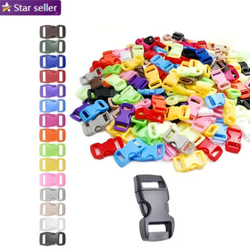 Plastic Curved Buckle DIY Craft Webbing Contoured Side Quick Release Buckle for Bracelets Backpack Tactical Bag and Gear