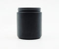 4oz 8oz Matte Black Glass Prayer and Blessing Candle Jar Glass Container with Black Lid for Cosmetic Bath Salt Prayer Candles