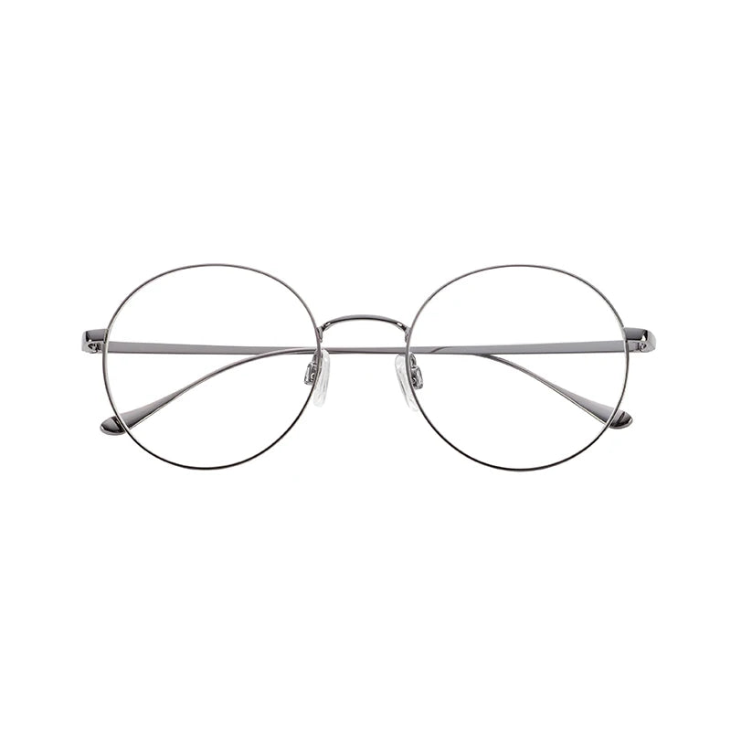 Diamond-Shaped Retro Optical Round Glasses for Men Ultra-Light Pure Titanium Face Shape Matched