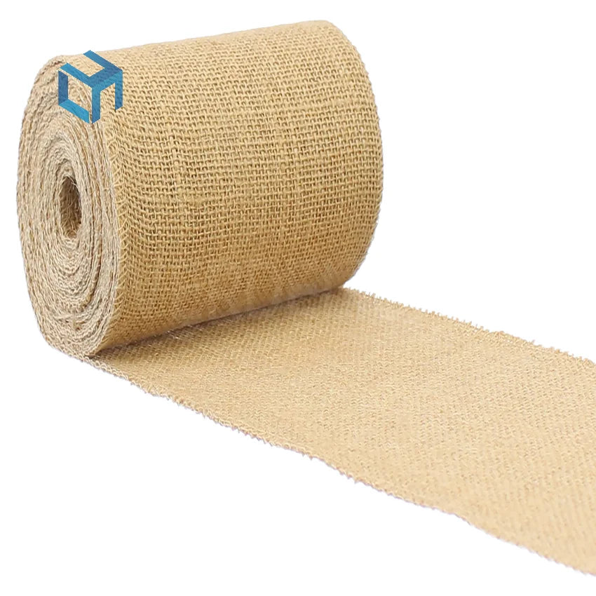 Wholesale Nature Jute Burlap Fabric Roll Hessian Cloth Jute Sack in Shandong Factory for Bag Decoration Woven Knitted Type