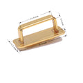 High Quality Metal Button D Bridge Buckle Strap Hardware Accessories Handle Connector for Bag