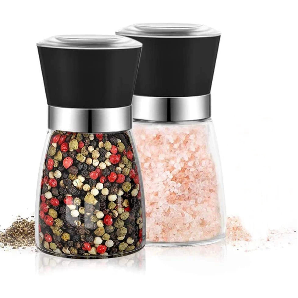 Hot Sell Spice Salt Mill Home Kitchen Tool Stainless Steel Glass Manual Pepper Grinder