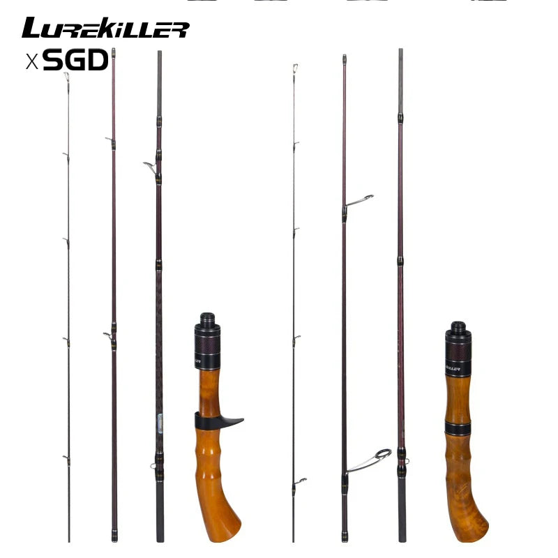 LUREKILLER Trout Rod 1.4m 3/4 Section Carbon Fiber Trout Fishing Rod Japan Fuji Camphor Wood Stream Rod