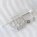 Professional Bb/A Key Piccolo Trumpet Chinese Good Workmanship with Trumpet Silver Plating