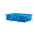 B02 Playground Rectangular Swimming Pool Accessories Galvanized Steel Pipe Frame Toys Swimming Pool Pcp Portable Ice Bath