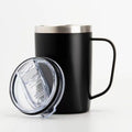 500ml New Design 18/8 Stainless Steel Coffee Cup Portable Vacuum Beer Drinkware Durable Square Bottom Camping Mug with Handle