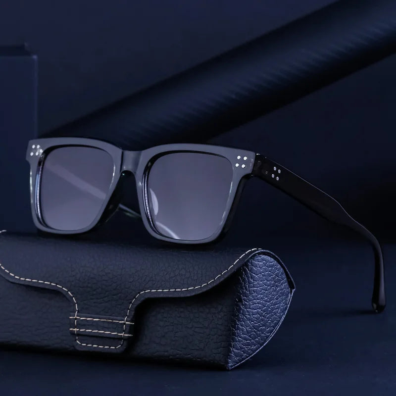 Trendy Square Frame Men's Polarized Sunglasses UV400 Protection for Outdoor Sports Custom Logo Design & Bulk Wholesale Options
