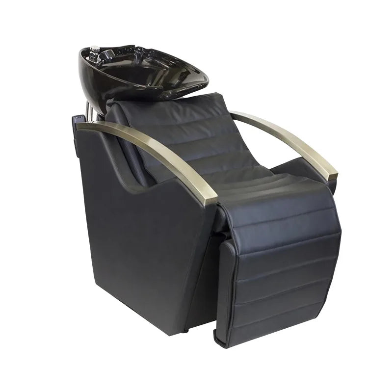 Modern Design Barber Salon Shampoo Basin and Chair with Massage Function 200KGS Capacity for Barbershop and Hair Salon